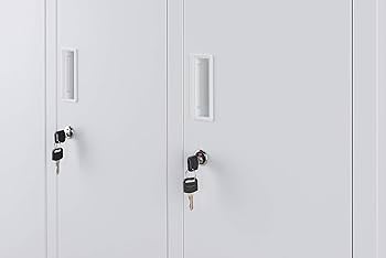 Amazon.co.jp: スチールロッカー 4人用 オフィス 更衣室 鍵付き